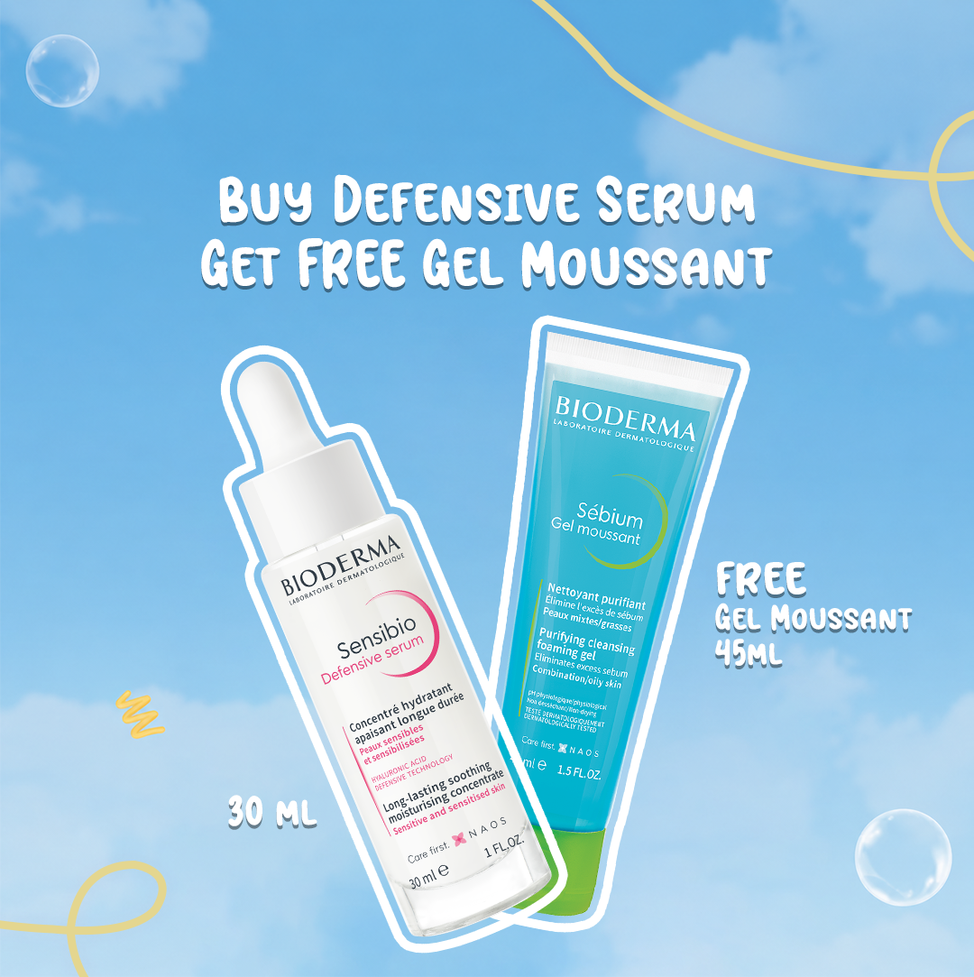 Buy Defensive Serum 30ml – Get FREE sebium Gel Moussant 45ml