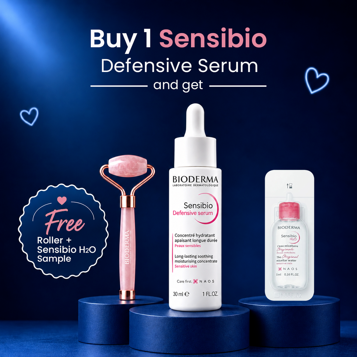 Buy 1 Sensibio Defensive Serum & Get Free Roller + Sensibio H2O Sample