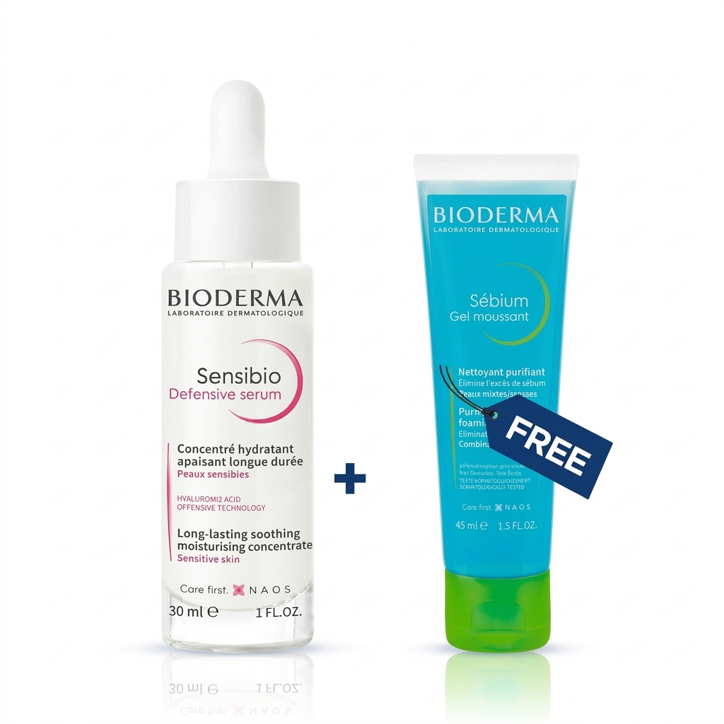 Buy Defensive Serum 30ml – Get FREE sebium Gel Moussant 45ml