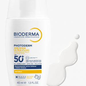 Bioderma Photoderm Ultra-Fluid sunscreen bottle on a white background