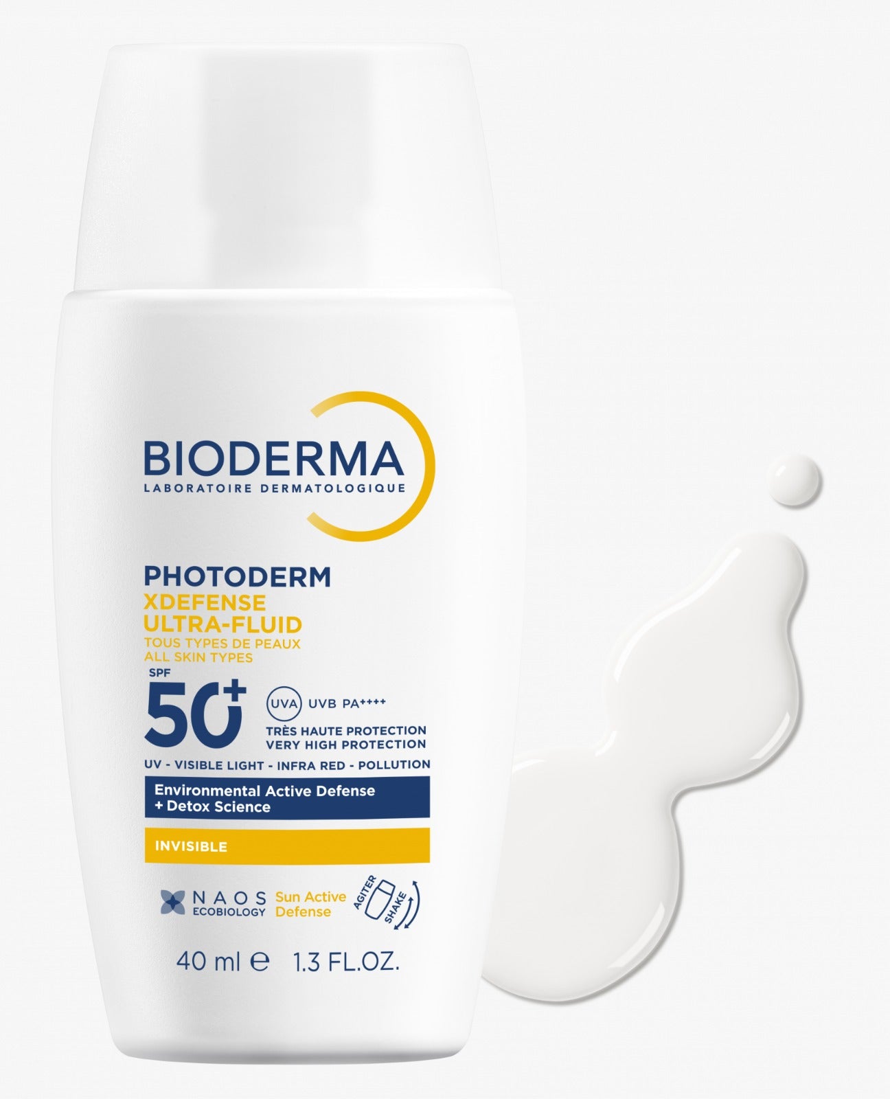Bioderma Photoderm Ultra-Fluid sunscreen bottle on a white background
